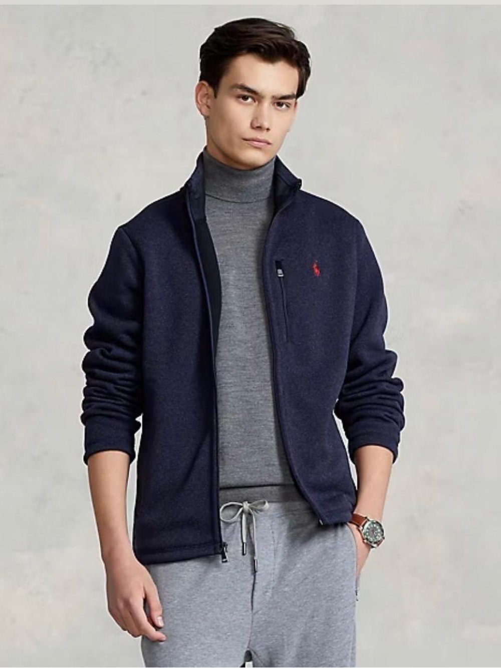 Polo Ralph Lauren Brushed Fleece Full Zip Jacket Mens XXL NWOT